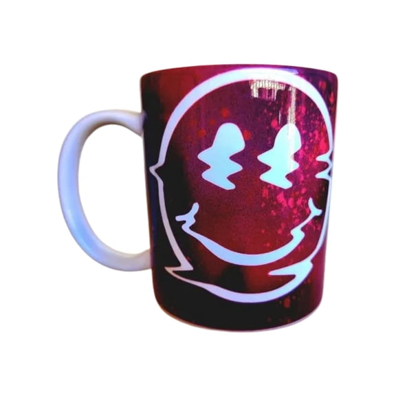 Coffee Quips 12 oz Ceramic Mugs - Happy Smiling Melting Smiley Face