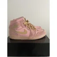 thumbnail image 4 of A i r-Jor-dan 1 Mid Coral Gold Sneakers Size 10.5, 4 of 6