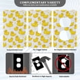 thumbnail image 3 of Yayeee Blank Wall Plate Cover 1-Gang 4.5"x2.7" Home Unused Decorative Outlet, Yellow Rubber Ducks, 3 of 7