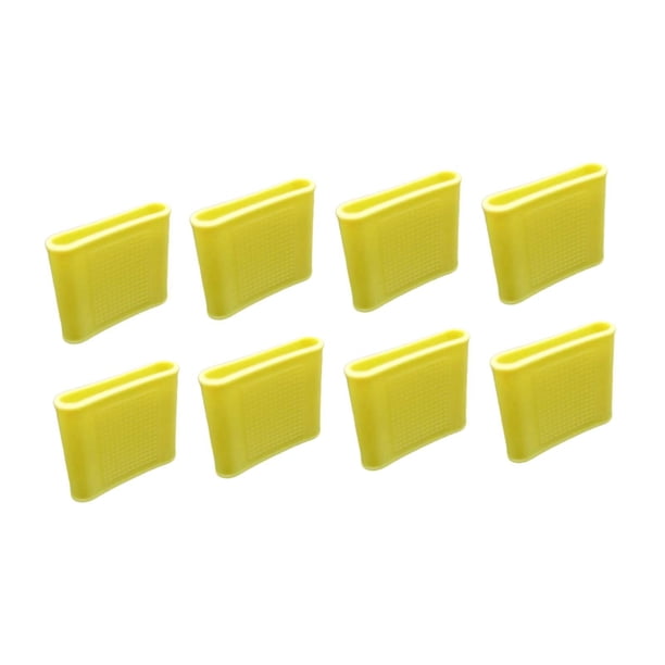 8 piezas de soporte elástico de silicona para pulgar, protectores de mangas para dedos para, Amarillo L