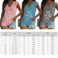 thumbnail image 2 of Tank Tops for Women Casual V-Neck Tanks Tops Sleeveless T Shirt Top Baggy Basic T-Shirt, 2 of 3