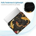 thumbnail image 2 of FORMRS 15"-15.6" Laptop Sleeve Protective Case Soft Carrying Quilted Computer Bag Cover, Black Fish Pattern, 2 of 7