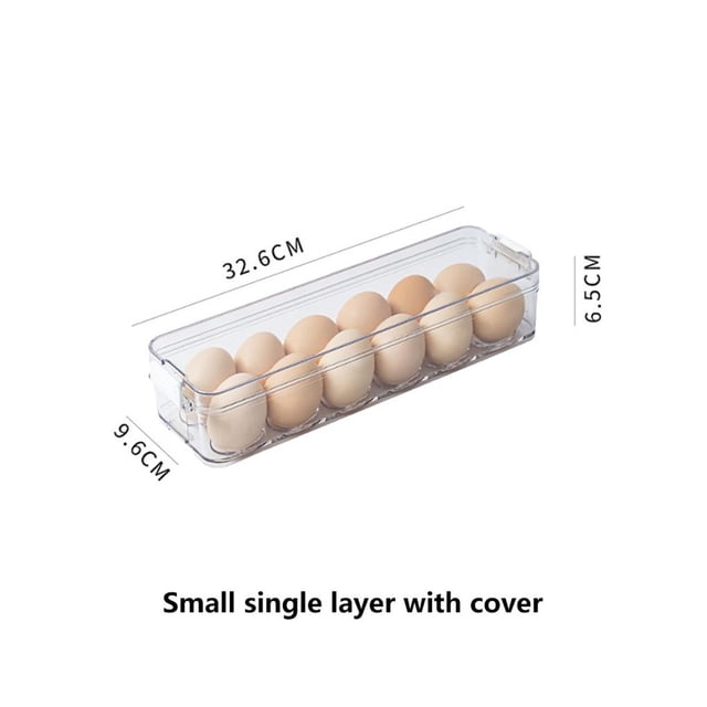 Refrigerador De Cocina Caja De Almacenamiento Transparente Para Huevos Frescos Kearding HA027338-02