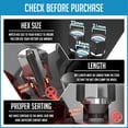 thumbnail image 3 of Wheel Accessories Parts 24 Pcs M14x1.5 14x1.5 Thread Short Truck 1.50" Long Lug Nuts Black 7 Spline Fits Jeep Wagoneer Grand Wagoneer 2019+ Ram 1500, 3 of 6