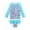 Q2Blue, variant on Girls Swimsuit Stylish Girls Bikini Set Two Piece Swimwear Cute Cutout Design Bathing Suit for Kids Size:7-8 Years