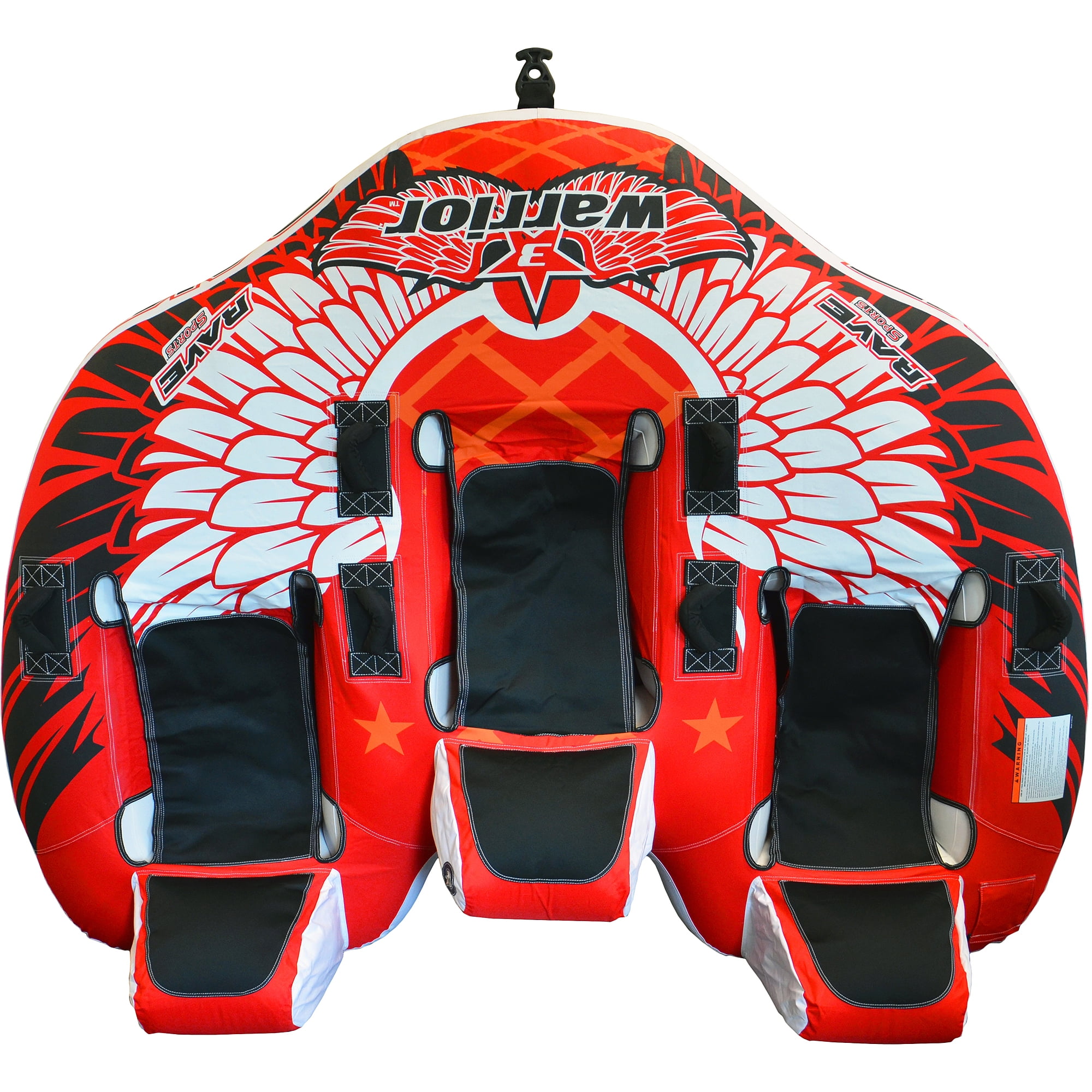 Rave Sports Warrior 3-Rider Sit-On-Top Design Towable by Rave Sports