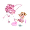 thumbnail image 2 of lionlar Ensemble de 5 Pcs de Jouets Poupée Bébé avec Poupée Bébé pour Filles Enfants de 0 à 2 Ans Fraise, 2 of 9