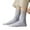 Gray, variant on Socks for Men, 1 Pairs Male Casual Striped Socks Solid Invisible Breathable Middle Tube Socks, White