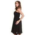thumbnail image 2 of Riviera Sun Women's Strapless Tube Short Summer Dress - Casual and Comfortable Beach Dresses (Black, Large), 2 of 4