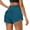 E-Light Blue897, variant on Hifoo Women High Waist Yoga Shorts With Zipper Pockets Running Athletic Sports Shorts Workout Bottoms For Women Comfortable Stretchy Gym Shorts Solid Color Comfort Wear