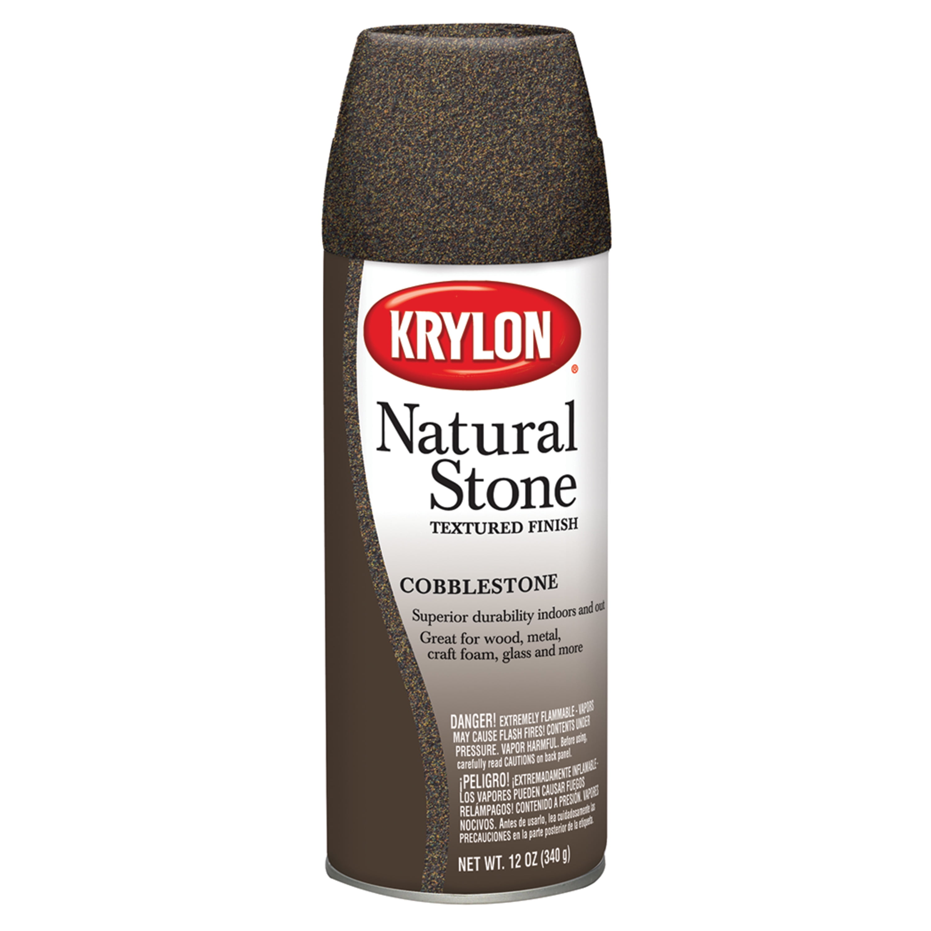 Krylon Natural Stone Textured Finish Spay Paint, Cobblestone
