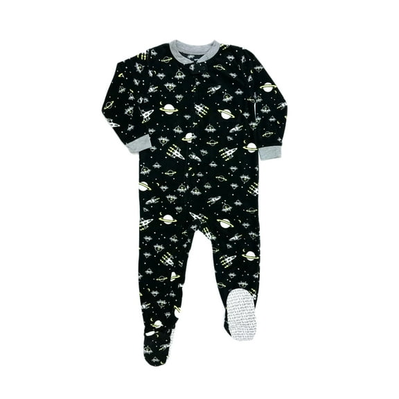 Carter's Boy's Space Alien Spaceships Fleece Footed Pajama Sleeper (Size 5)