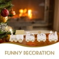 thumbnail image 3 of 1 Set Christmas Wood Train Adornment Creative Desktop Decoration Xmas Kids Gift, 3 of 8