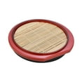 thumbnail image 2 of kowaku Soba Noodle Plate Cold Soba Serving Dish Food Appetizer Tray Kitchen with Drain Mat Drainboard Sushi Serving Plate Round, 2 of 9