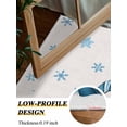 thumbnail image 4 of Christmas Dwarf Area Rug for Bedroom 3x5 Ft Blue Snowflake Super Soft fuzzy Throw Rug Non-Slip Fluffy Plush Indoor Floor Carpet for Living Room Nursery Home Decor, 4 of 8