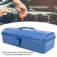 thumbnail image 4 of Blue Tool Chest, Metal Structure High Load Bearing Portable Tool Storage Organizer, Compact and Easy to Carry, Unique Style Design, Store Tools At Workshop Garage Car or Job, 4 of 7