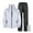 White, variant on Men's Rain Suit 2 Pcs Waterproof Rain Gear Lightweight Rain Jacket Pants (White XXXL)