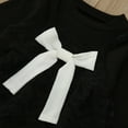 thumbnail image 4 of Sngxgn Girl's Long Sleeve Neck Dress Casual Flared Dresses(Black,100), 4 of 5