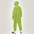 thumbnail image 6 of FAWUUDO Onesie Adult Unisex Christmas Zipper Pajamas Animals One Piece Homewear for Women Men Green, 6 of 9