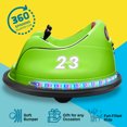 thumbnail image 3 of Kidzone DIY Race #00-99 6V Kids Toy Electric Ride On Bumper Car Vehicle Remote Control 360 Spin ASTM-certified, Green, 3 of 7
