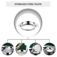 thumbnail image 3 of QUMIIRITY 1 Pce Assiette Alimentaire Réutilisable en Acier Inoxydable Plateau Rond Pratique pour et Salades, 3 of 8