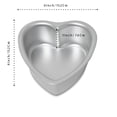 thumbnail image 2 of Molde para tartas Kefyixc de aluminio en forma de corazón, 6 x 3 pulgadas, juego de 2, 2 of 7