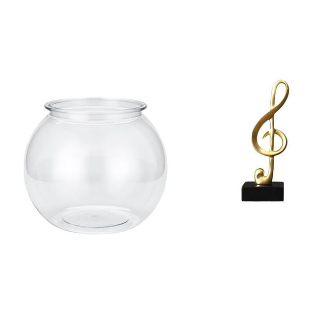 Adorno Musical Transparente Para Pecera, De Resina Transparente, Para Mesa, Centro De Mesa, Florero Creativo Para Dormitorio, Sala De Estar, Escritorio, Decoración Del Hogar, Regalo