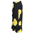 thumbnail image 2 of Pre-Owned Ganni Floral Printed Midi ruffled Skirt in Black Silk, 2 of 2