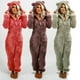 thumbnail image 2 of Plus Size Coral Fleece Jumpsuit for Women Christmas Pajamas One-Piece Pyjamas Winter Warm Women Hooded Onesies Sleepwear S-5XL, 2 of 4