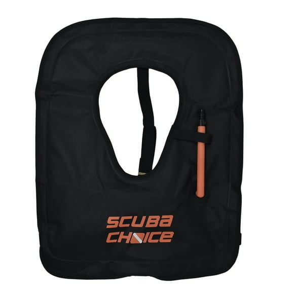 Scuba Choice Adult Black Snorkel Vest w/ Name Box, X-Large