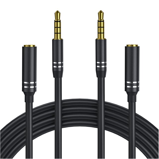 Cable de extensión para auriculares Jeselry de 3,5 mm y 1,2 m, macho a hembra
