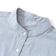 thumbnail image 3 of Blusa y camisa de manga corta con cuello alto para hombre, a rayas, de moda, informal, con bolsillos y botones, de poliéster, 3 of 8