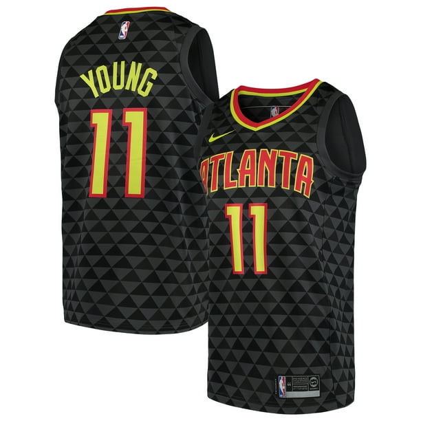 Nike Men's Atlanta Hawks Trae Young #11 Black Dri-FIT ...