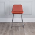 thumbnail image 3 of Capri Modern Leatherette Bar Stool, 25-inch/29-inch Seat Height, 3 of 3