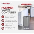 thumbnail image 2 of Rev-A-Shelf Polymer Replacement 35 Qt Silver Trash Bin, 2 Pack, RV-35-17-2, 2 of 11