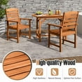 thumbnail image 2 of YYAo Outdoor Dining Chairs, Patio Kitchen Chairs,Outdoor Wooden Dining Chairs with Inclined Backrests and Slatted Seats, 2 of 11