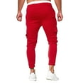 thumbnail image 5 of Vedolay Mens Sweatpants with Pockets Outdoor Straight Type Fitness Pants Casual Pants Trousers Red,2XL, 5 of 5