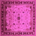 thumbnail image 1 of Ahgly Company Indoor Square Oriental Pink Traditional Area Rugs, 6' Square, 1 of 4