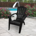 thumbnail image 3 of Gracious Living Outdoor Resin Adirondack Chair, Black, 3 of 4