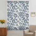 thumbnail image 2 of Blue Flowers Sheer Curtains 72 Inches Long, Spring Floral Elegant Pastoral Rustic Light Filering Curtains, Breathable Simi Curtain Privacy Drapes for Living Room Bedroom Lightweight Window Treatment, 2 of 9