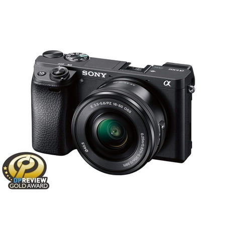 Sony Alpha a6300 Mirrorless Digital Camera with 16-50mm Lens - Black