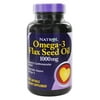 Natrol Omega-3 Flax Seed Oil 1000mg Dietary Supplement, 120ct
