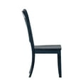 thumbnail image 4 of Weston Home Antique Denim Farmhouse Wood Dining Side Chairs (Set of 2), 4 of 7
