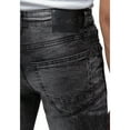 thumbnail image 6 of RAW X Men's Distressed Denim Shorts, Black Wash, 34, 6 of 7