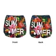 thumbnail image 6 of Goofa Summer Birds and Flowers Printed Women 2 in 1 Running Shorts,Quick Dry Athletic Workout Shorts,High Waisted Athletic Shorts with Liner Pockets-Small, 6 of 9