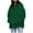 ZA-Army Green, variant on Jsaierl Oversized Hoodies for Women Long Sleeve Loose Fit Pullover Top Drop Shoulder Solid Color Basic Hooded Sweatshirts with Kangaroo Pocket