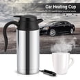 thumbnail image 1 of 12V 750ml Stainless Steel Electric Car Kettle Heating Cup Coffee Mug Travel Water Bottle Car Heating Cup, 1 of 8
