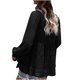 thumbnail image 4 of Tops de mujer Casual Dot Cap manga con volantes camisa suelta blusa túnica Tops Fridja  hj2327, 4 of 9