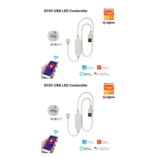 Controlador de tira de luz LED RGB sweethay con control remoto