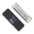 thumbnail image 1 of 1 Pc Durable 10-hole 20-tone Blues Harmonica Small Instrument Blues Harmonica, 1 of 4